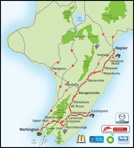 Pdf map Napier Hastings New Zealand