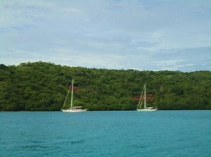 Swanky and Kanaloa at Booker Island.jpg