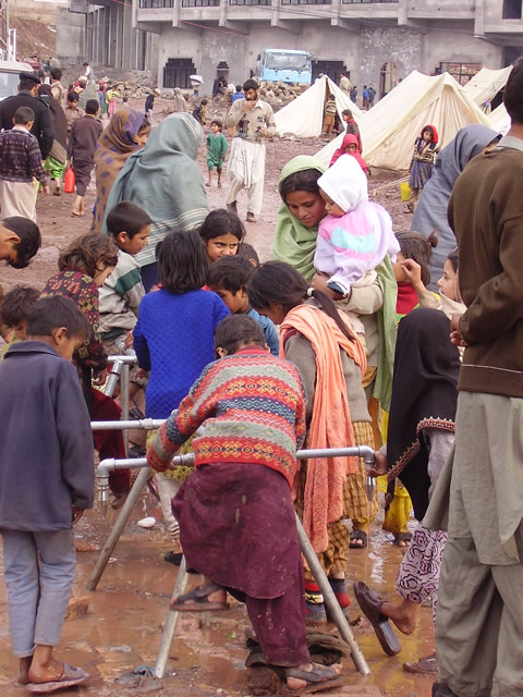 Washing - a luxury for 500 families in Dewan Salman camp, Norral Sadium