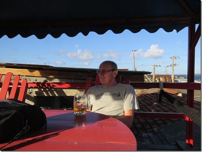 6 o'clockes on the roof top of terrace of our Casa in Baracoa