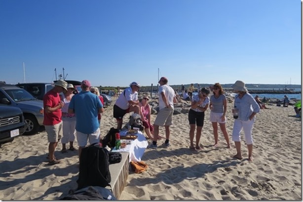 visasmallParticipants of the OCC New England Cruise enjoying the beach party at Menemshadavid