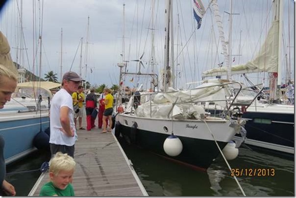 blogBeagle, the last ARC boat in arrives on Xmas Day