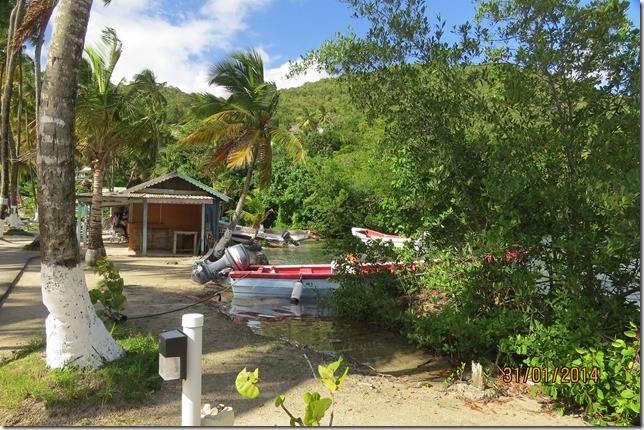 Marigot Bay, local boats