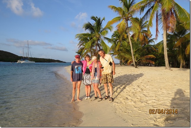 The crew on Petit Bateau for the evening walk