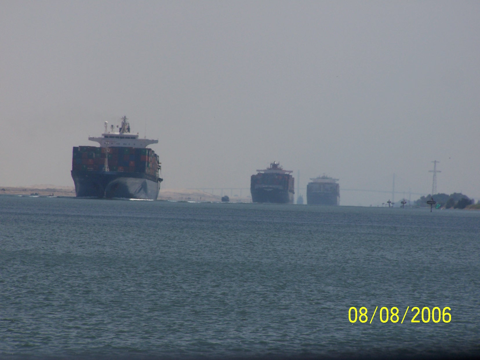 Convoy in the Suez canal
