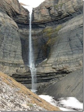 Description: Skansbukta Waterfall Compressed