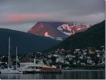 View across the harbour tromso compressed