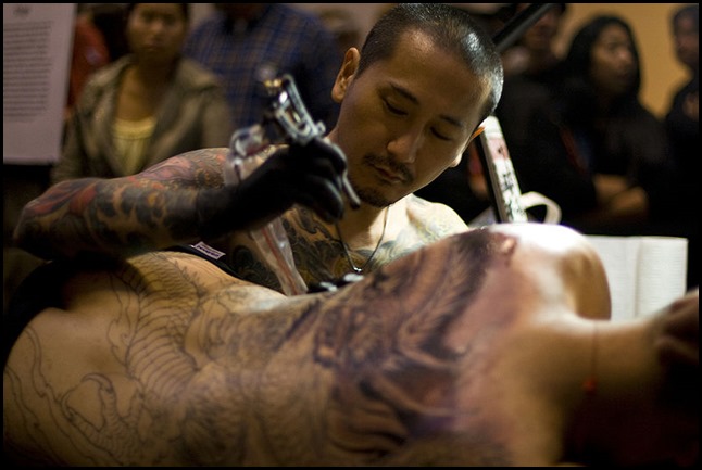 Japanese tattooist