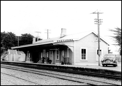 Eketahuna station circa 1956