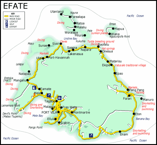 Efate Map