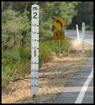 Flooding depth markers