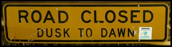Road closed and times