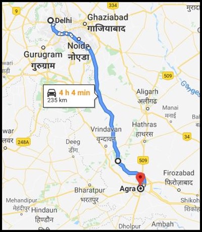 to agra