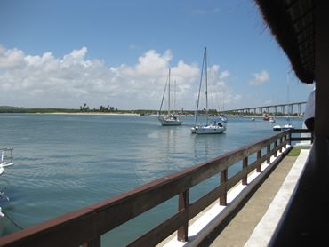 Utsikten från båtklubben