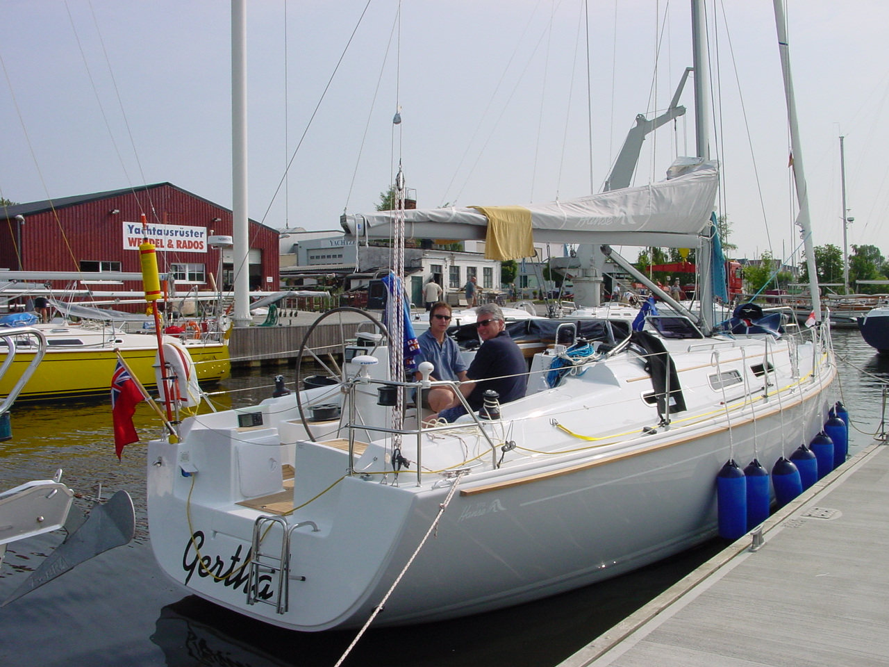 Gertha4 at Hanse Boatyard June 2006