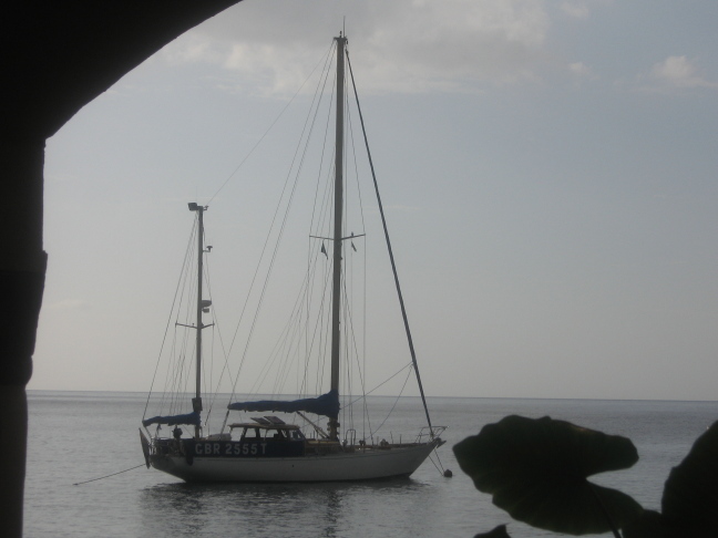 Gulliver in Wallilabou Bay