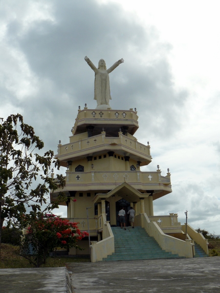 An amazing monument at the large Catholic open air centre.