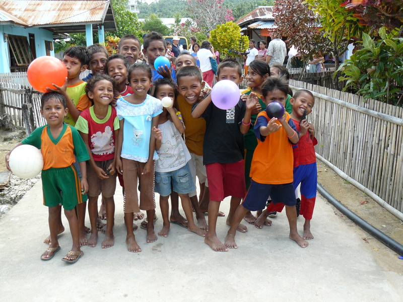 Children from the village. 