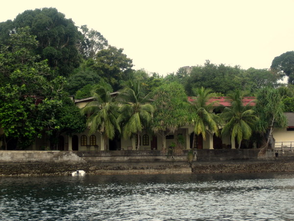 From the water - a colonial style house