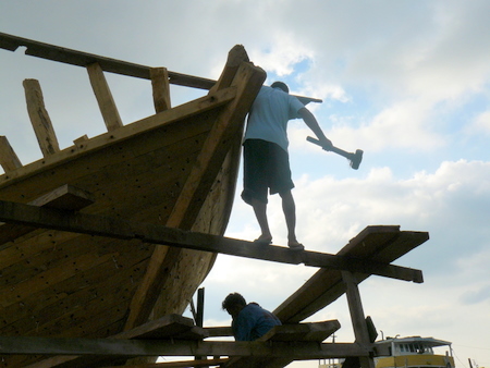 Hammering in the fastenings