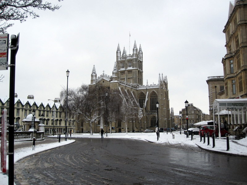 Early January and Bath was cold and snowy