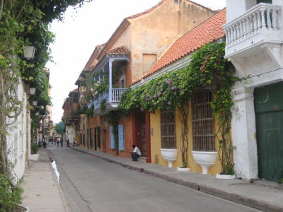 An attractive street in the old town.