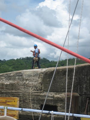 A lock side handler doing a good job.