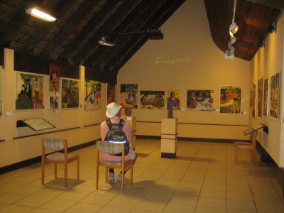 In search of a Gauguin.  Visiting the exhibition on Hiva-Oa.