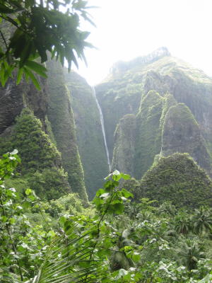 View of the waterfall.