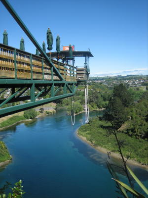 Bungy jumping platform.  No, we didn't!