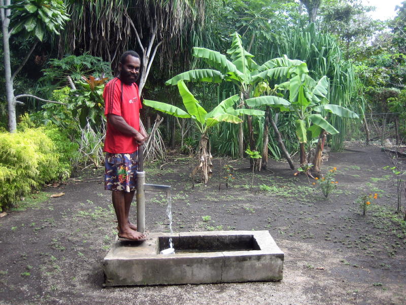 A fairly new hand pump.