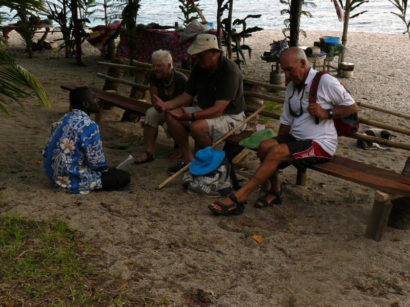 Our guide Ricci tells us about the village