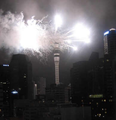 Fireworks, New Year, Auckland