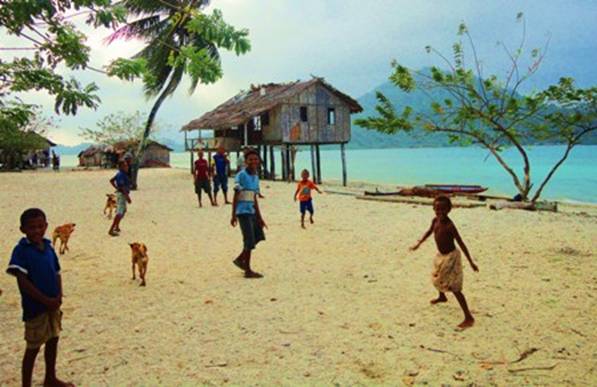 Hut on stilts on waters edge.jpg