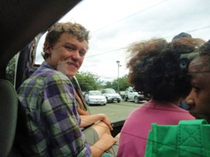 Ollie in the Ute tray.jpg