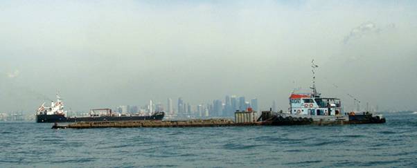 Skyline behind the ships.JPG