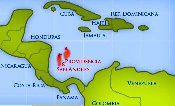 Image result for san andres and providencia map