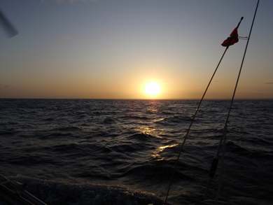 Sunrise in French waters