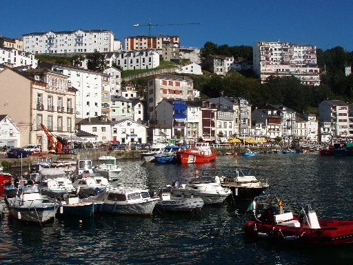 Inner harbour at Luarca