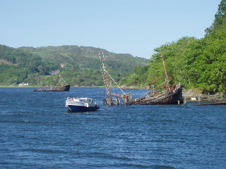 Old wrecks in the harbour