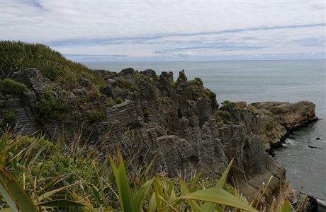 Pancake rocks. 