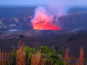 That 'Big Island' volcano loom just too far away to see