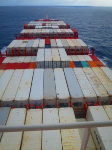 From The Bridge the Bow is 'somewhere past that container' horizon'