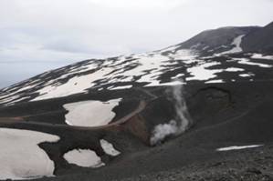 Opposite view of most recent eruption crater.JPG