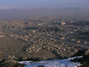 View of Kabul in Afghanistan