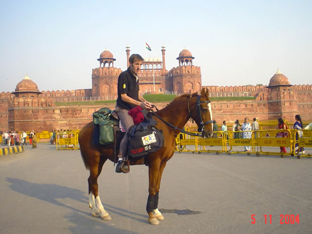 Outside the Red Fort Dellhi