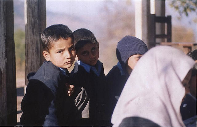 Community school near to Muree - A typically remote Himalayan Community.” 