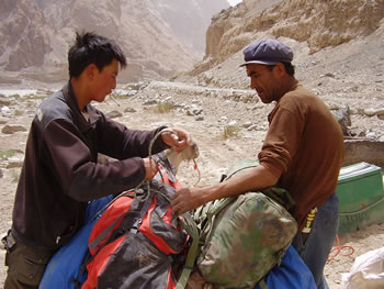 Tackling the Pamirs - photograph taken at Xindie