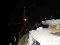 Moored under the Eifel Tower in Paris