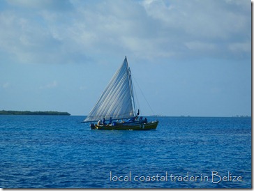 Local trading boat, Belize